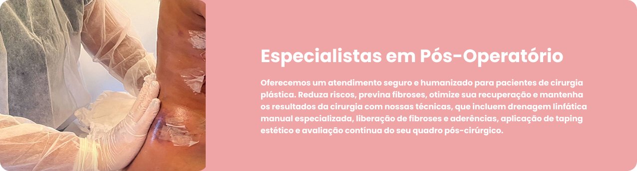 nsEspecialistas em Pós-Operatório